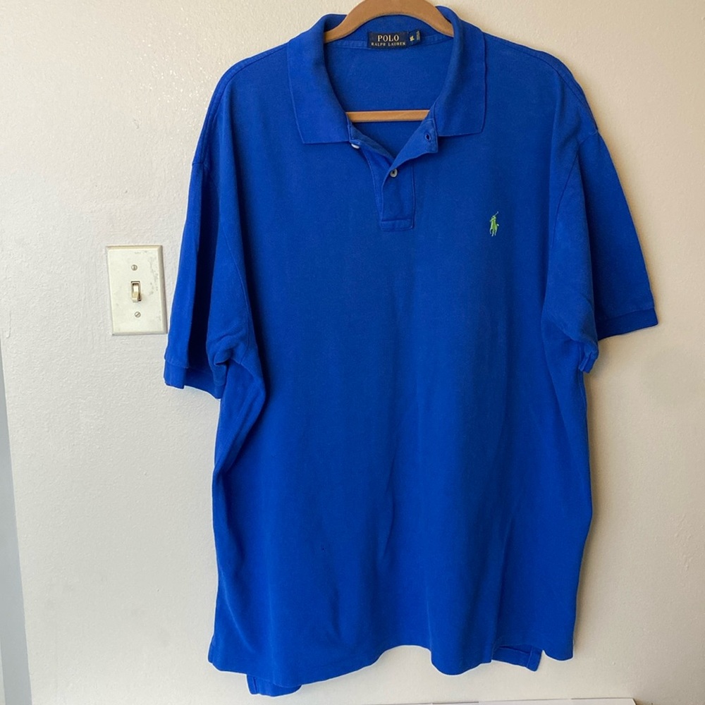 Ralph Lauren-Size XXL-Royal Blue w/lime green horse-Men